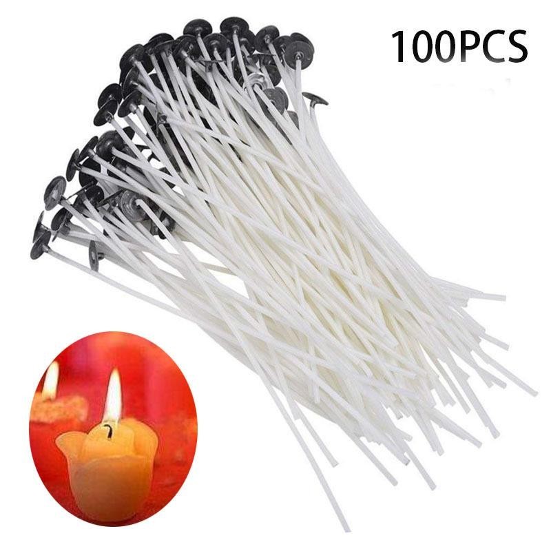 Candle wicks - smokeless - cotton core - for candle making - 100 piecesCandles & Holders Candle wicks - smokeless - cotton core - for candle making - 100 piecesCandles & Holders
