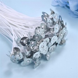 Candle wicks - smokeless - cotton core - for candle making - 100 piecesCandles & Holders