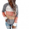 Multicolor hooded sweater - stitching patternHoodies & Jumpers