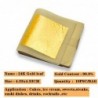 24K gold foil - leaf sheets - edible - for cake / food decorationBakeware