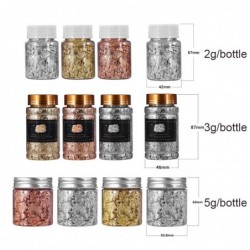 Gold foil paper - flakes - confetti - for epoxy resin craft / nail art / jewelry makingNail polish