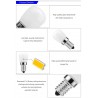 Fridge light bulb - SMD2835 LED - E14 - 3W - 220V - 2 piecesE14