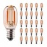 Vintage LED bulb - Edison tubular - T22 - E12 - E14 - 1W - dimmable - 2200K gold - 25 piecesE14