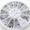 Transparent crystal nail art stickers - with caseNails