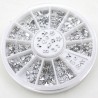Transparent crystal nail art stickers - with caseNails