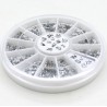 Transparent crystal nail art stickers - with caseNails