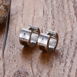 Small silver earrings - with Masonic sign - unisexEarrings
