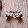 Small silver earrings - with Masonic sign - unisexEarrings