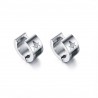 Small silver earrings - with Masonic sign - unisexEarrings