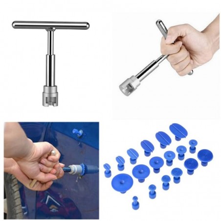 Slide hammer - car dent repair - puller - kit - with 18 pulling tabsTools & maintenance