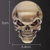 3D skull - metal car / motorcycle sticker - emblemStickers