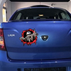 Skull finger design - vinyl car stickerStickers