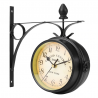 Vintage - retro - double sided round clock - wall mountedClocks