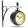 Vintage - retro - double sided round clock - wall mountedClocks