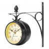 Vintage - retro - double sided round clock - wall mountedClocks