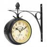 Vintage - retro - double sided round clock - wall mountedClocks