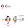 Enamel drawing board - earrings - 925 silverEarrings