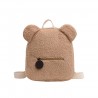 Trendy small backpack - with bear ears - lamb fleeceBackpacks
