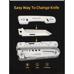 ROXON S802 Phantom - multi tool - pliers / scissors with replaceable knife / wire cuttersPliers