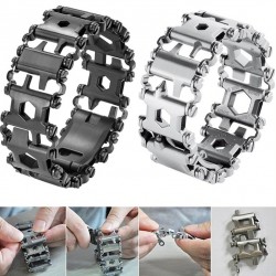 29 in 1 multi tool - stainless steel bracelet - screwdriver / bottle opener / allen wrenchBracelets