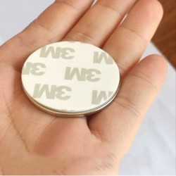 N35 - neodymium magnet - strong round disc - with 3M double-sided tape - 40 * 2mm / 40 * 3mmN35