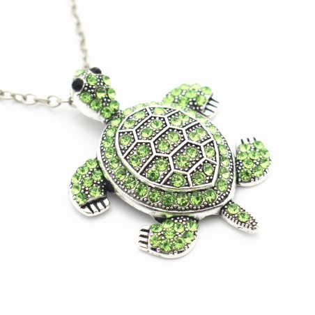 Vintage necklace with rhinestone turtleNecklaces
