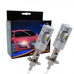 H1 LED bulb - High Power - 60W - CREE chip - 6000K - 2 piecesH1