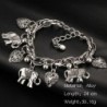 Vintage bracelet - with elephants / pearls / safety pinBracelets