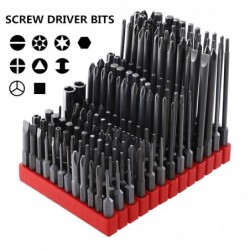 Magnetic alloy drill bits - hex - for electric screwdriver - 1/4" - 50mm / 75mm / 100mm - set - 12 piecesBits & drills
