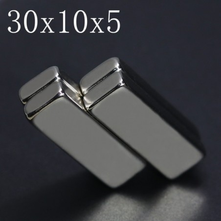 N35 - neodymium magnet - super strong block - 30mm * 10mm * 5mmN35