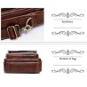 Luxurious crossbody bag - with zippers - genuine leatherBags