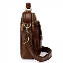 Elegant shoulder bag - with zippers - genuine leatherBags