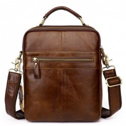 Elegant shoulder bag - with zippers - genuine leatherBags