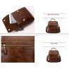 Elegant shoulder bag - with zippers - genuine leatherBags