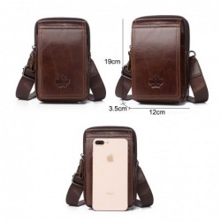 Vintage small shoulder bag - waist pack - genuine leather - flap designBags