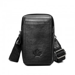 Vintage small shoulder bag - waist pack - genuine leather - flap designBags