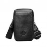 Vintage small shoulder bag - waist pack - genuine leather - flap designBags