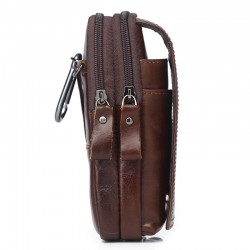 Vintage small shoulder bag - waist pack - genuine leather - flap designBags