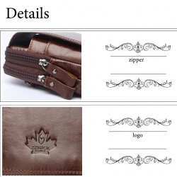 Vintage small shoulder bag - waist pack - genuine leather - flap designBags