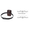 Vintage small shoulder bag - waist pack - genuine leather - flap designBags