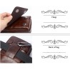 Vintage small shoulder bag - waist pack - genuine leather - flap designBags