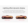 Bike brake light - turning light - flash tail rear lamp - laser line - with remote control - wireless - waterproofLights