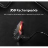 Bike brake light - turning light - flash tail rear lamp - laser line - with remote control - wireless - waterproofLights
