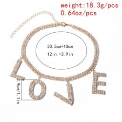 Luxury choker / short necklace - with crystal LOVE lettersNecklaces