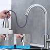 Kitchen faucet - pull-out head nozzle - rotatable - stainless steelKitchen faucets