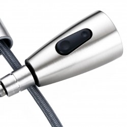 Kitchen faucet - pull-out head nozzle - rotatable - stainless steelKitchen faucets