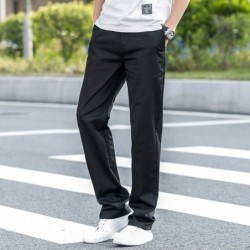 Men's summer trousers - thin - straight - cottonPants