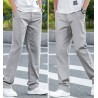 Men's summer trousers - thin - straight - cottonPants
