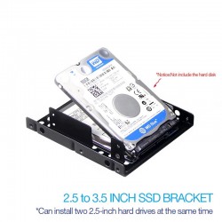 UTHAI G16 - thick - double-layer hard drive bracket - 2.5 to 3.5 inch hard disk BayHDD case