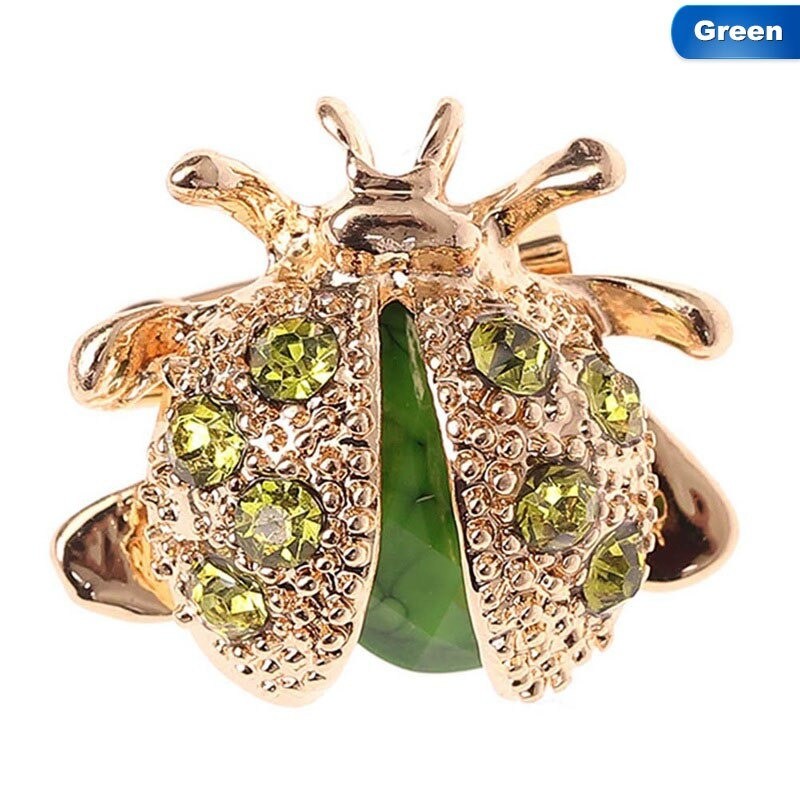 Crystal ladybird - elegant broochBrooches
